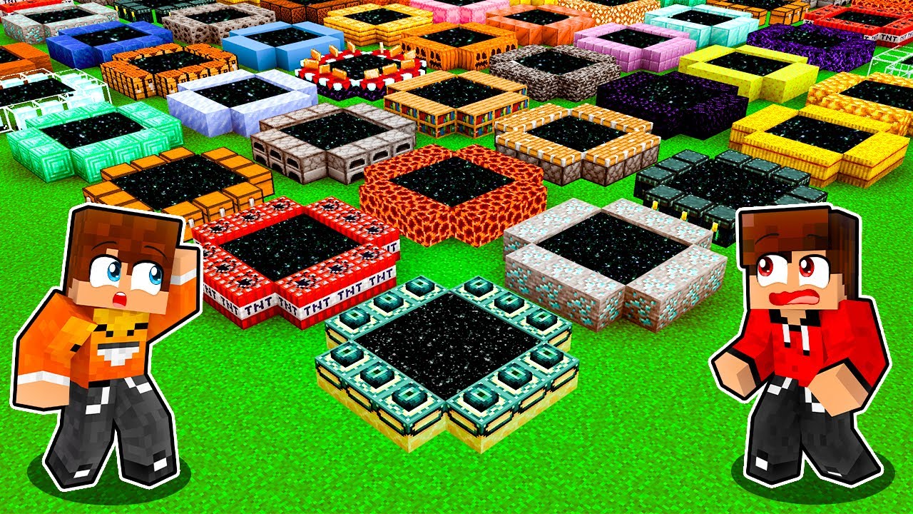 TESTUJEMY NOWE PORTALE w Minecraft!