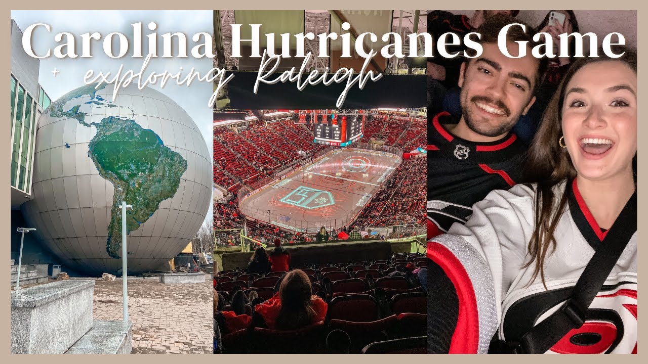 My FIRST Carolina Hurricanes Game! NHL Hockey Game + Exploring Raleigh NC Museum of Natural Sciences