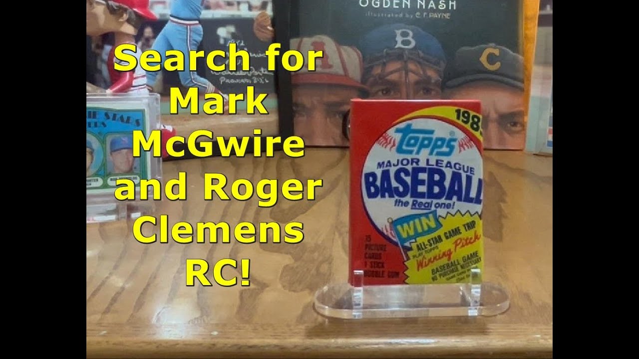 1985 Topps Baseball Pack Opening. Searching for Darrell Porter, Mark McGwire and Roger Clemens RC.