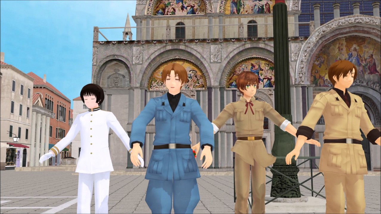 [MMD]  Hetalia - Let's Boil Hot Water - Italy Character Song