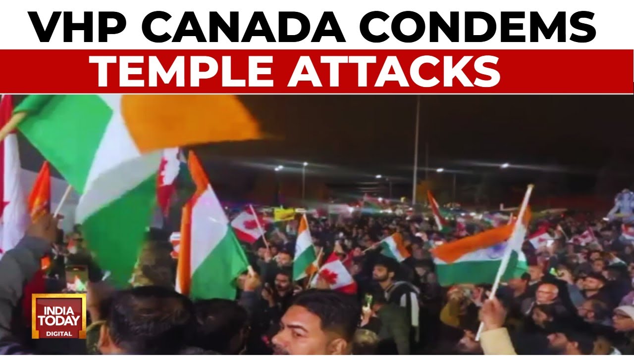 India-Canada News: Hindu Community Unites After Temple Attack In Canada | India Today
