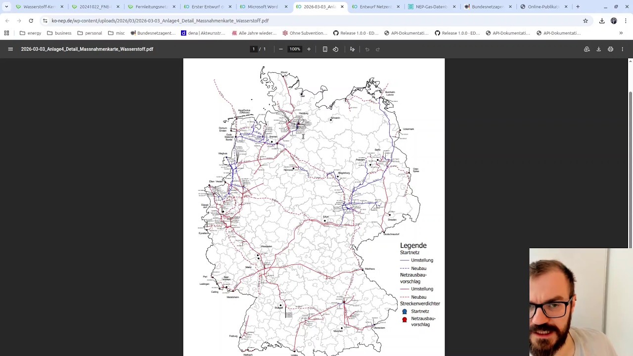 Entwicklungen im Wasserstoff-Netz? (Netzentwicklungsplan Gas)