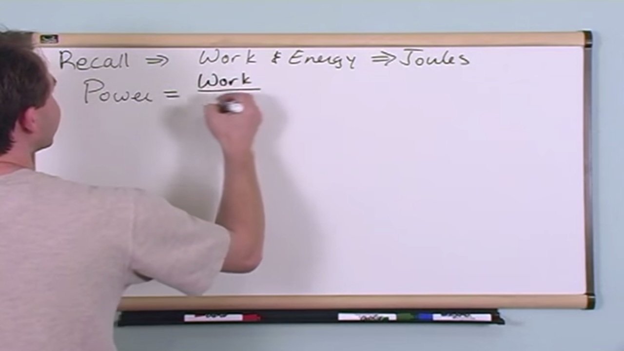 Lesson 10 - Power in Physics