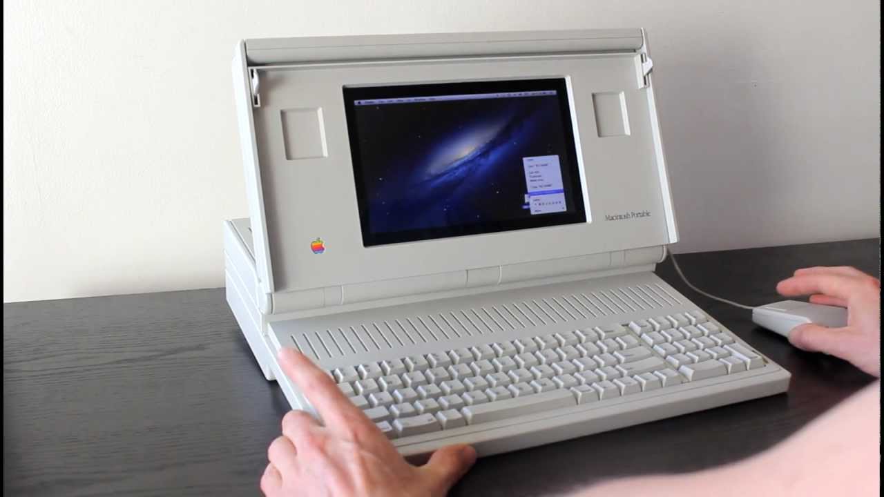 Macintosh Portable running OS X