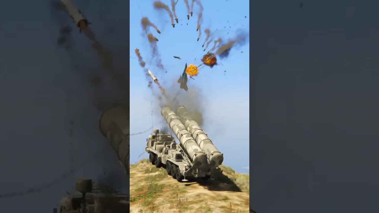 S-500 Missile Defense Attacks B-21 Bomber With Ballistic Missile | GTA V #gta5 #gaming #shorts