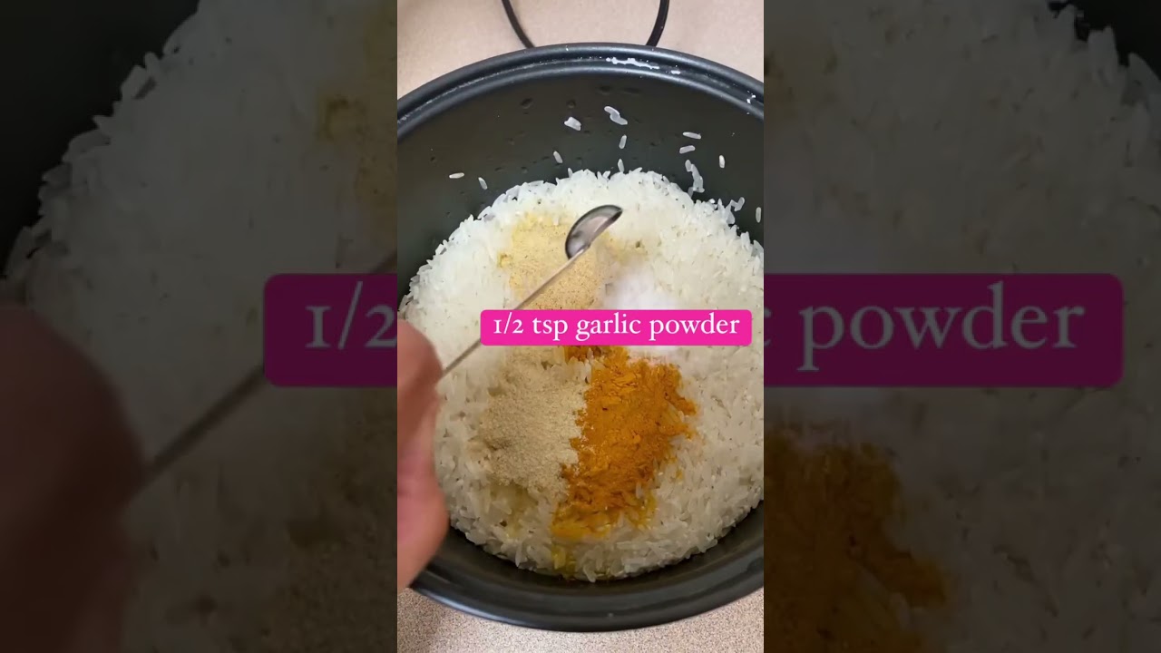Turmeric Rice Cooker Rice #turmericrice
