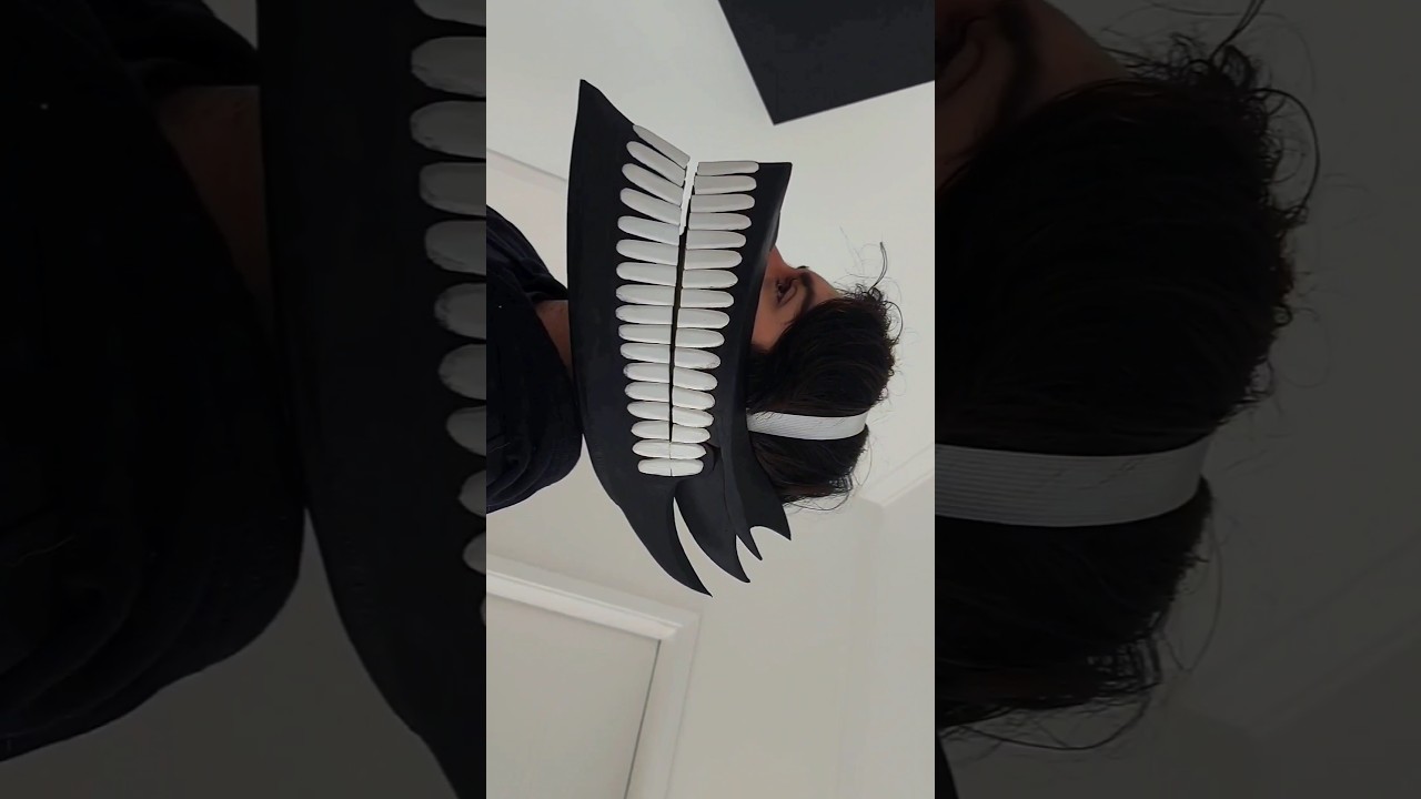 We made Okarun's mask (and it opens!)