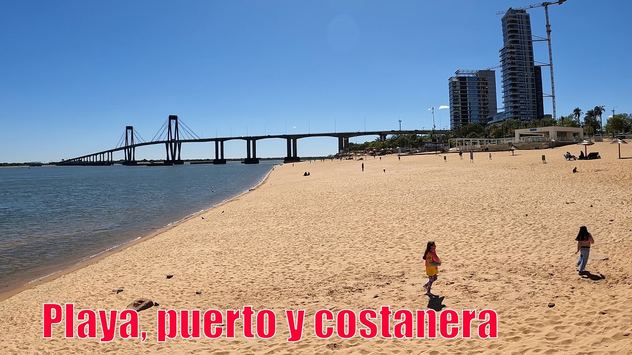 Corrientes capital, recorro su extensa costanera, puerto y playas 2024 😂🖐