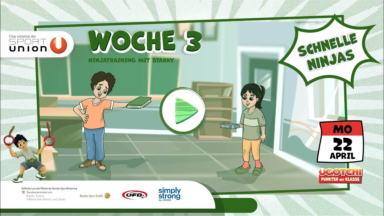 Woche 3 Montag / Schnelle Ninjas / UGOTCHI - Punkten mit Klasse 2024
