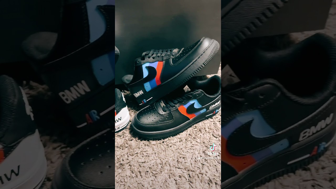 Selfmade Custom Sneakers #bmw #bmwm #customshoes #customsneaker #airforce #nike