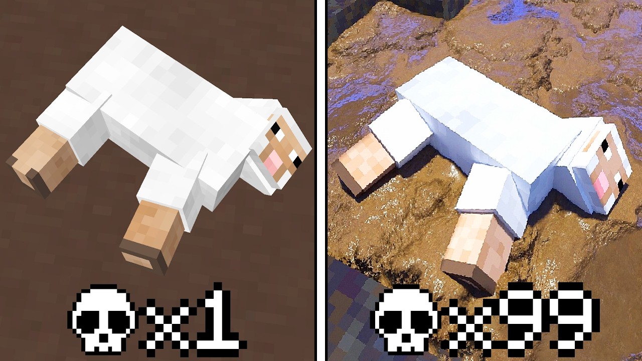 A CADA MORTE o MINECRAFT fica MAIS REALISTA!