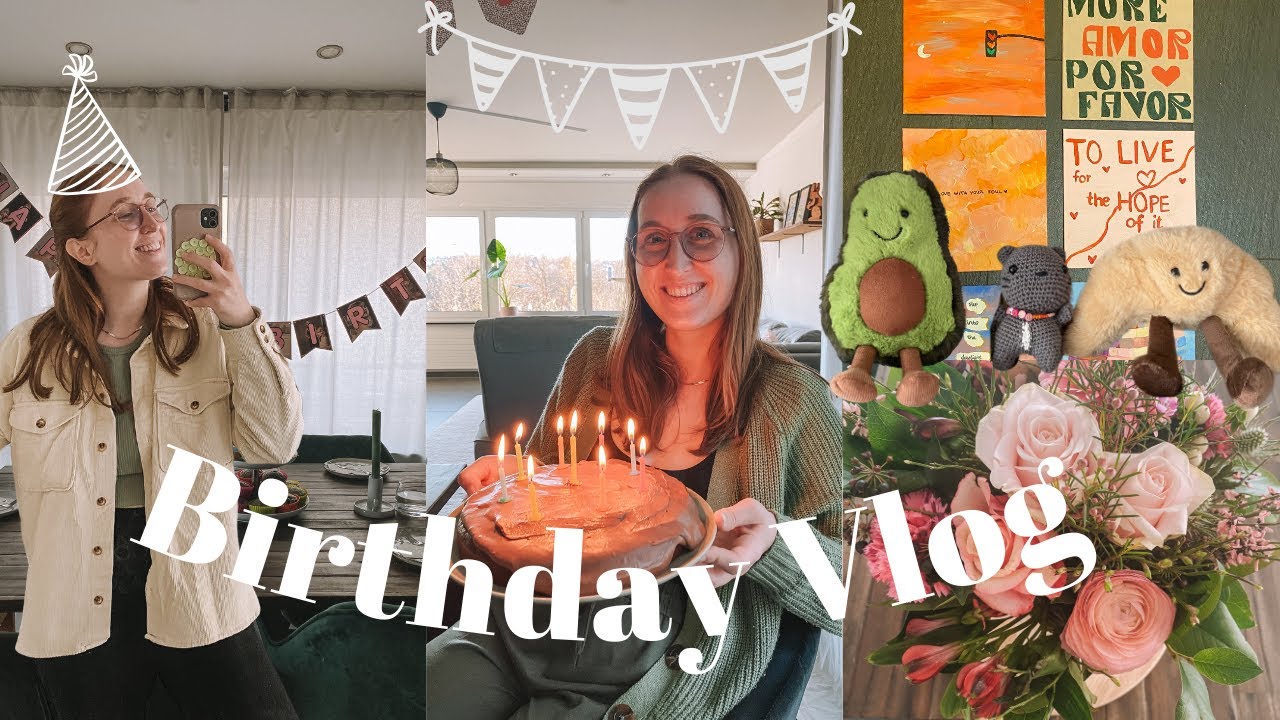 Geburtstags-Vlog| Geschenke Haul, Blaubeer Muffin Rezept, Kreative Geburtstags Aktivität