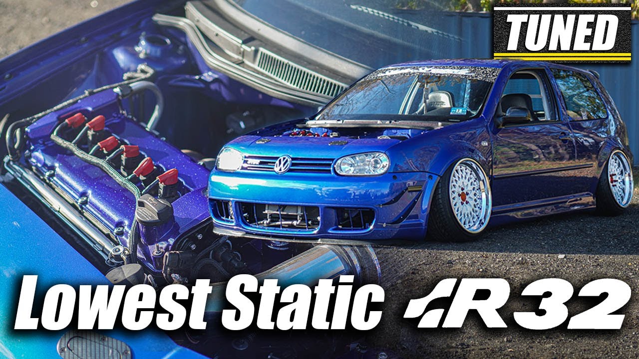 Slammed Static MK4 Volkswagen R32 | TUNED