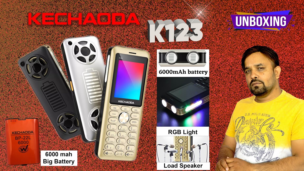 Kechaoda K123 Unboxing ❤️ 6000 Mah Big Battery ❤️ Big Speaker ❤️Big torch ❤️2022