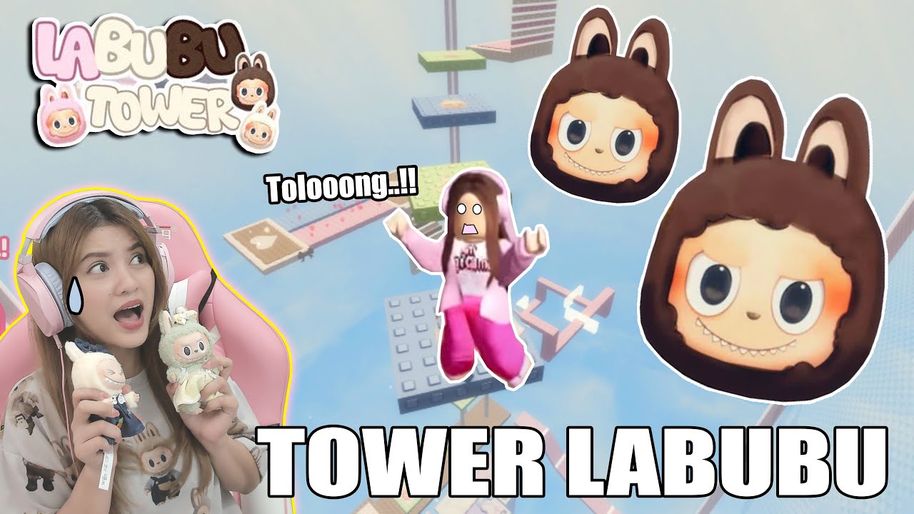 DIKEJAR MONSTER LABUBU PAS MAIN TOWER LABUBU!! AUTO PANIK PARAH..SAMPE KERINGETAN!!