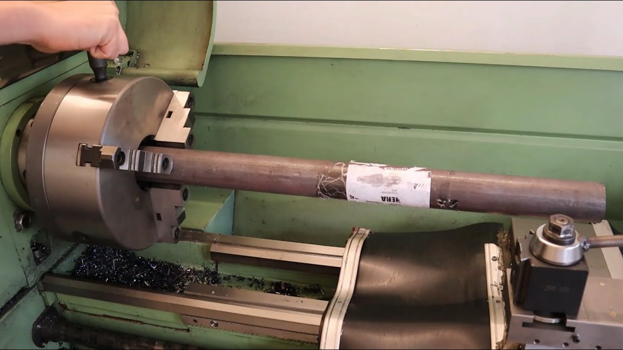 Come Tornire E Fresare Albero Meccanico Per Spaccalegna [ How To Turn And Mill A Mechanical Shaft ]