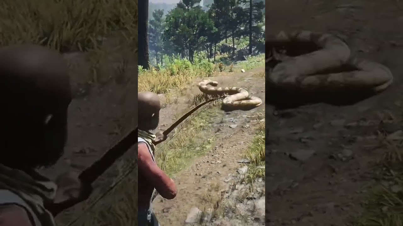 I killed a huge snake #viral #reddeadredemption #rdr2 #gaming #rdr #shortsviral #viralshort
