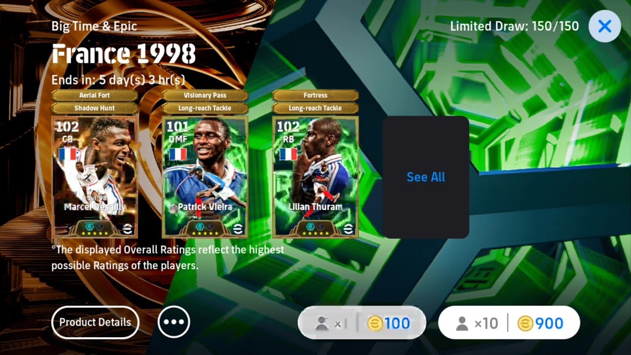100 Coin Pack open Efootball2026