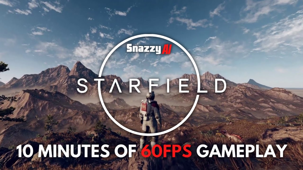 10 Minutes of Starfield Gameplay Upgraded to 60FPS