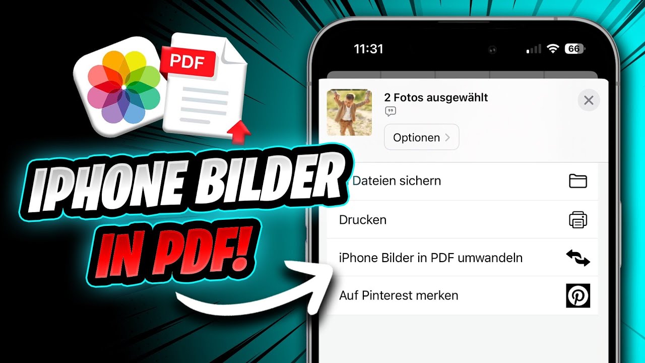iPhone Foto in PDF umwandeln KOSTENLOS und OHNE APP! 📲✅ (2023)