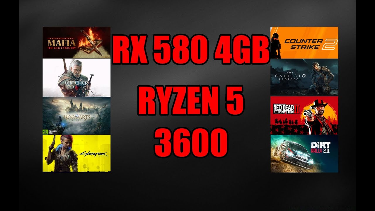 RX 580 4GB + Ryzen 5 3600 : Test in 720/1080p - RX 580 4GB Gaming test
