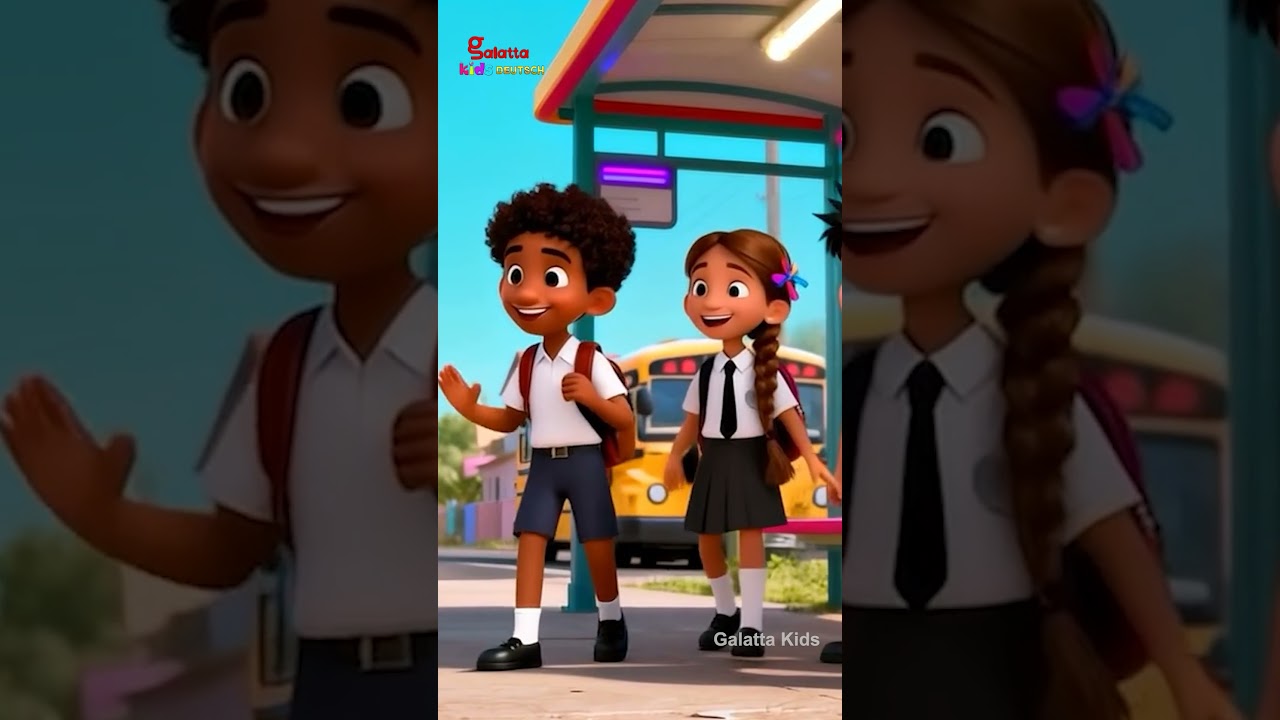 Lasst uns zur Schule gehen - Let’s Go to School | Rhymes for Children's | Galatta Kids | Shorts