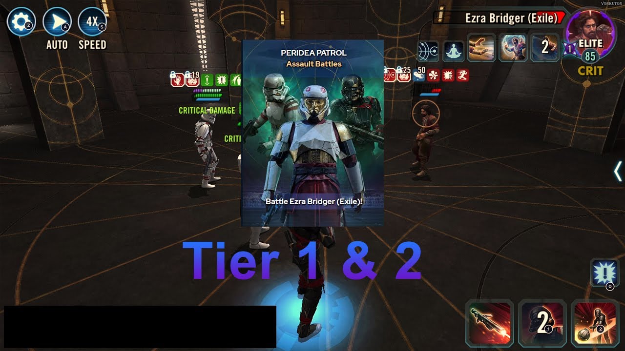 SWGOH Peridea Assault Battle Tier 1 & 2