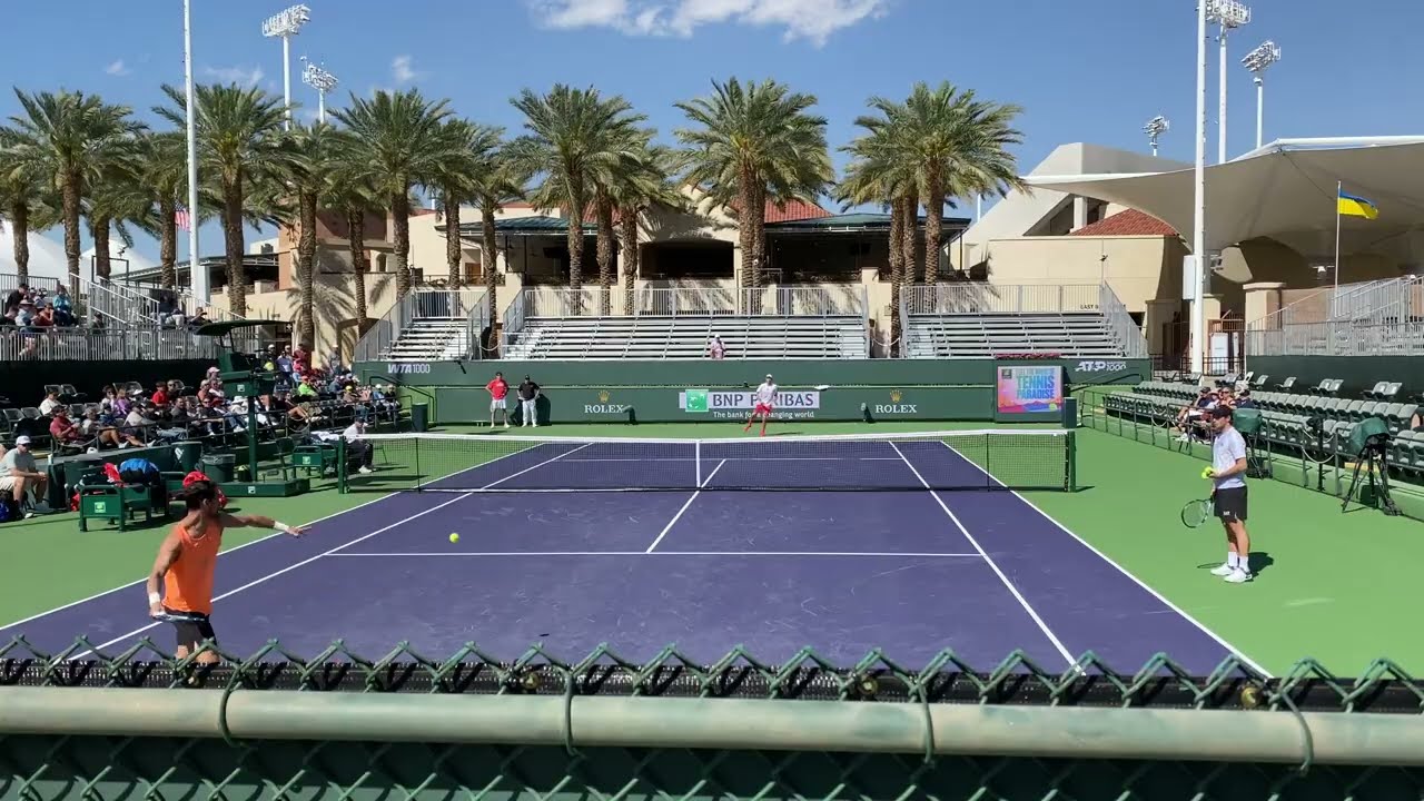 Fabio Fognini and Hubert Hurkacz Share Pre-Tournament Practice