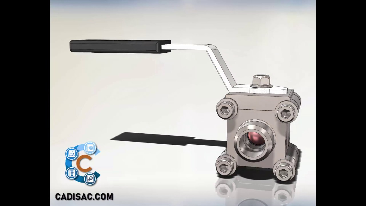 Curso SolidWorks Piezas y Ensamblaje  Lección 13 Ensamble válvula de bola.