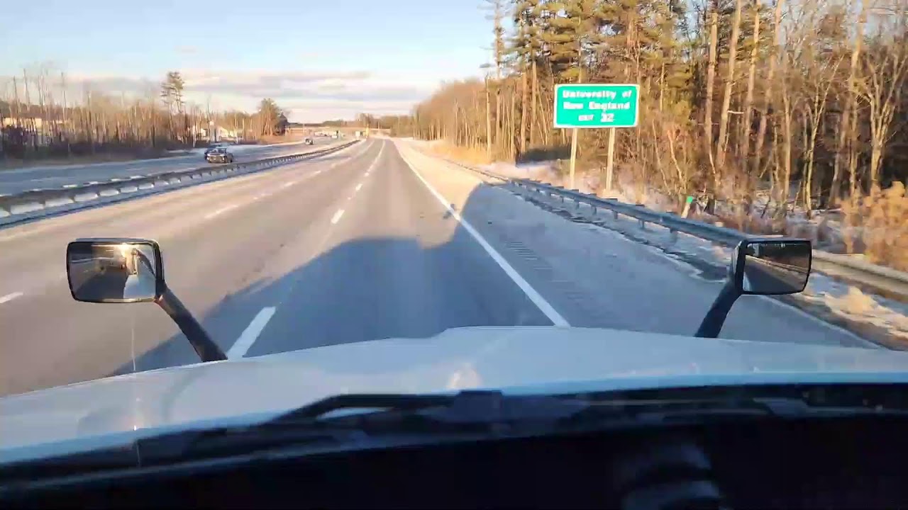 Wide view Ride along  Schodack Landing New York to South Portland Maine 1-23-25