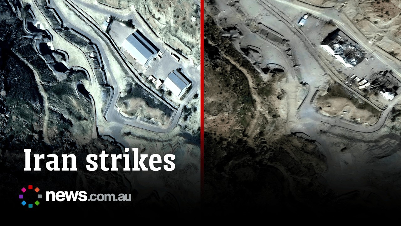 Before and after of US, Israel strikes on Iran