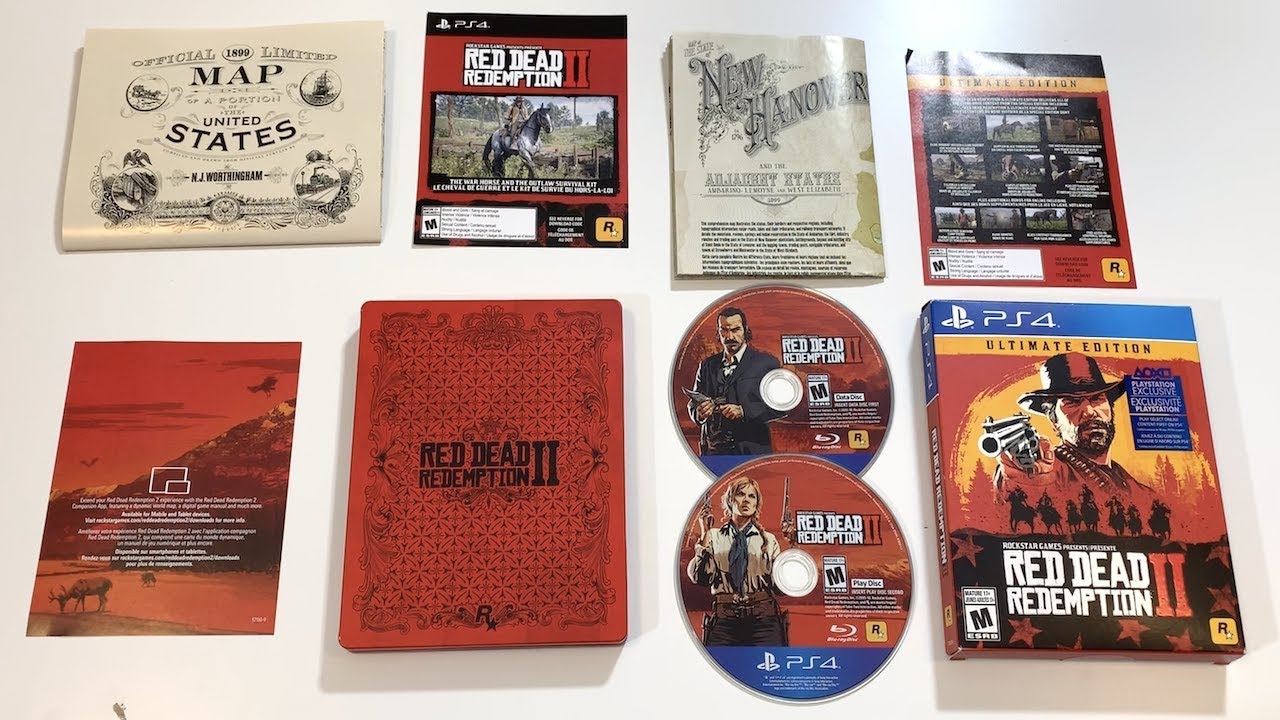 Распаковка Red Dead Redemption 2: PS4! (Ultimate Edition)