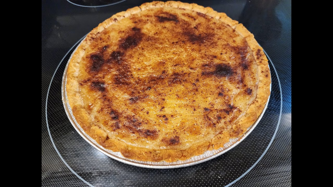 Sugar Cream Pie (Indiana pie) Hubbys Birthday 