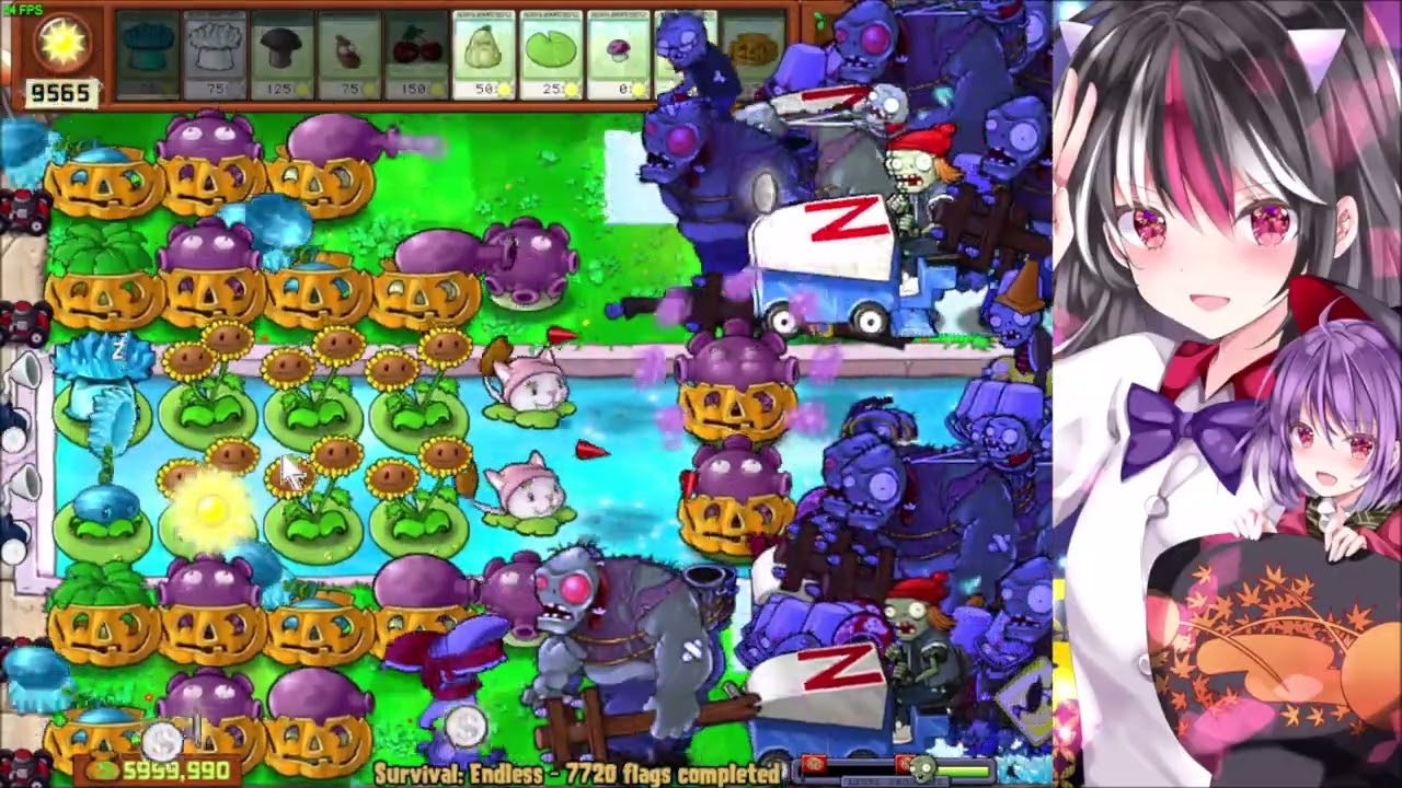 Plants vs. Zombies - Survival Endless (Pool) Cobless Strategy