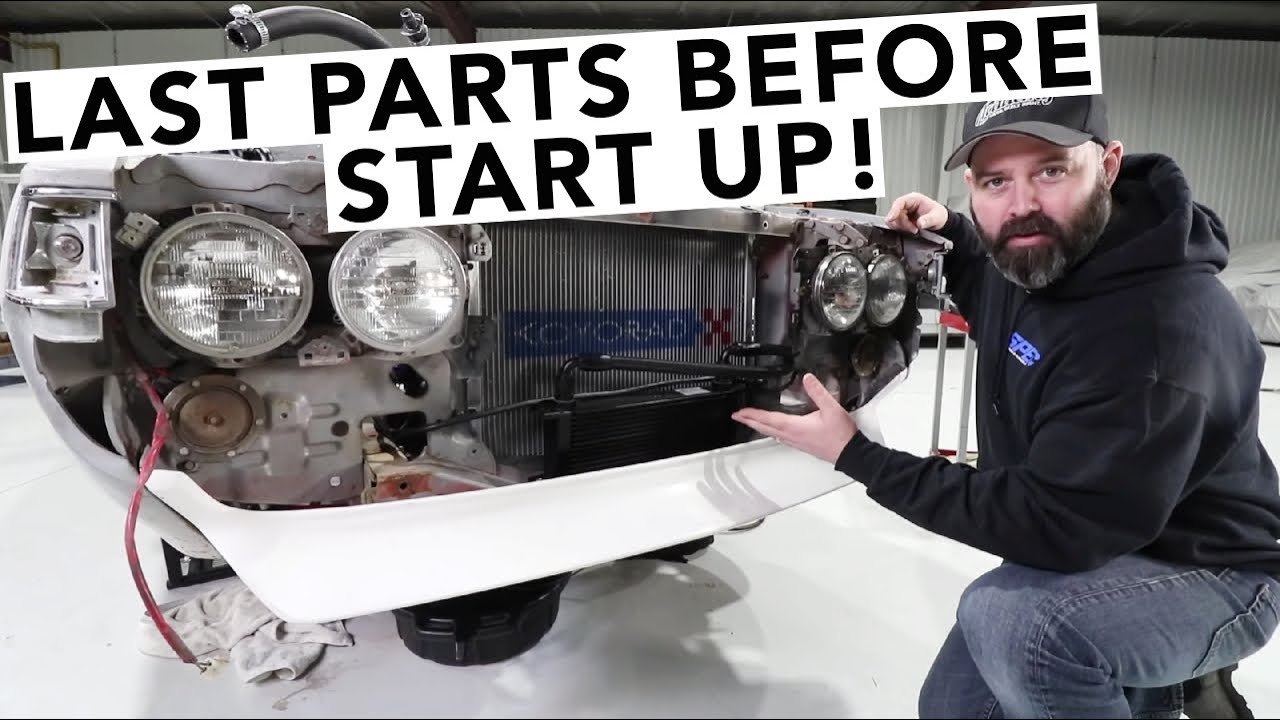 Oil Cooler & Fan Shroud Installed - RA24 Toyota Celica Project
