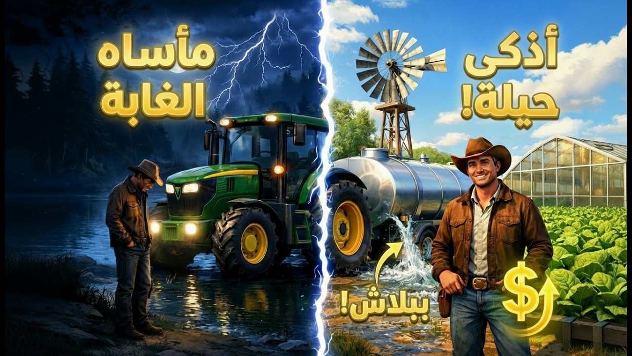 أشتريت اول صوبة زراعية 🌱 و اكتشفت حيلة المية المجانية! 💧 |  محاكي الفلاح  (#2)