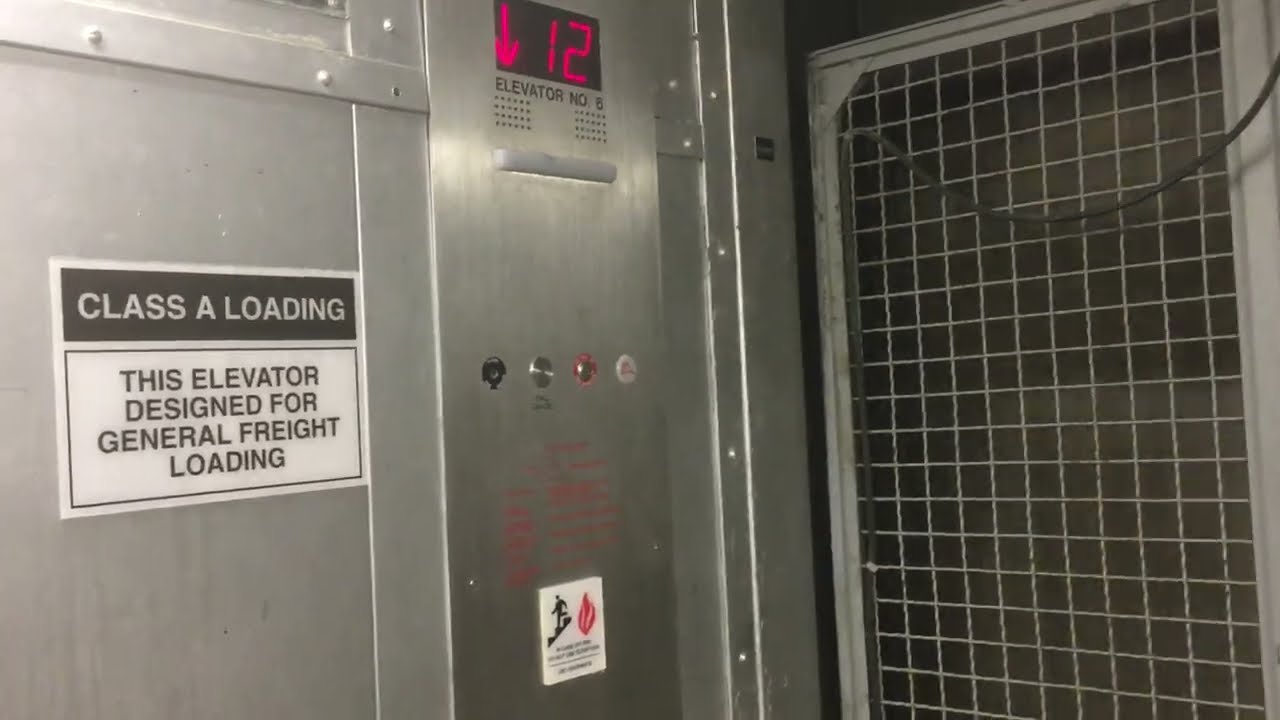 Fast modernized Otis freight Elevator - Apartments at River View - Downtown, Pittsburgh, PA