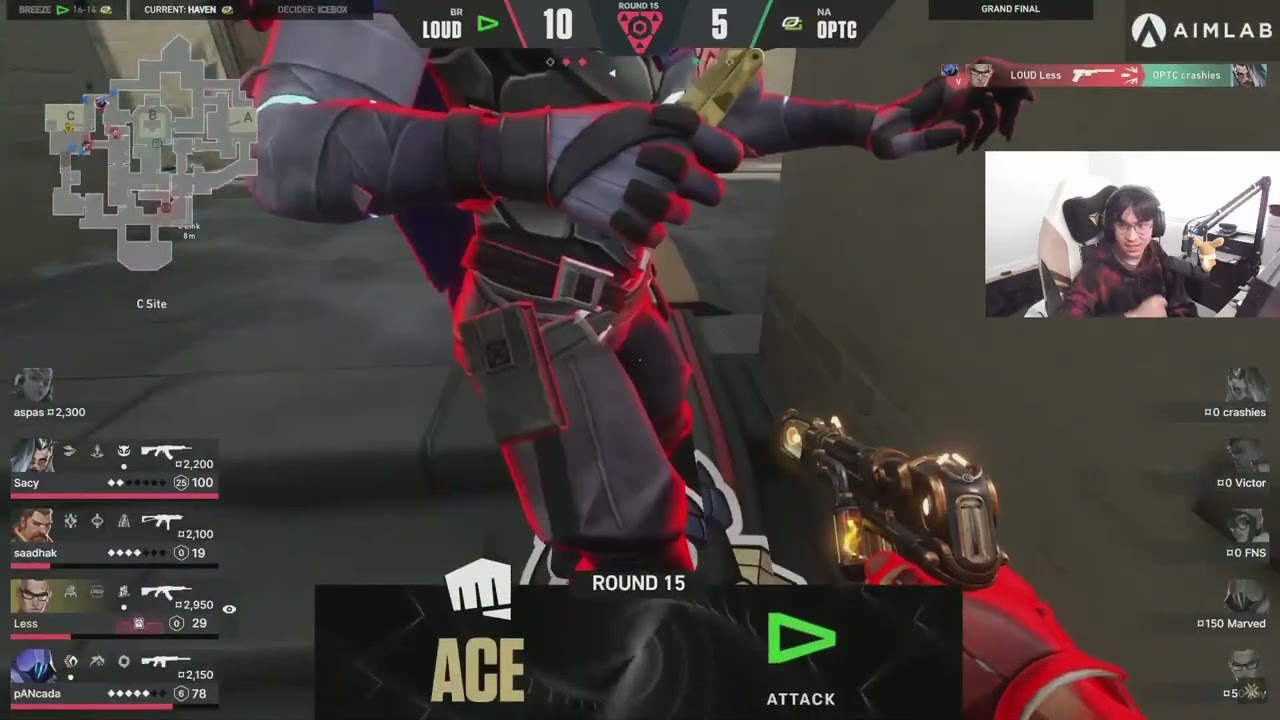 Tenz reacts to LOUD Less ACE  with those flicks