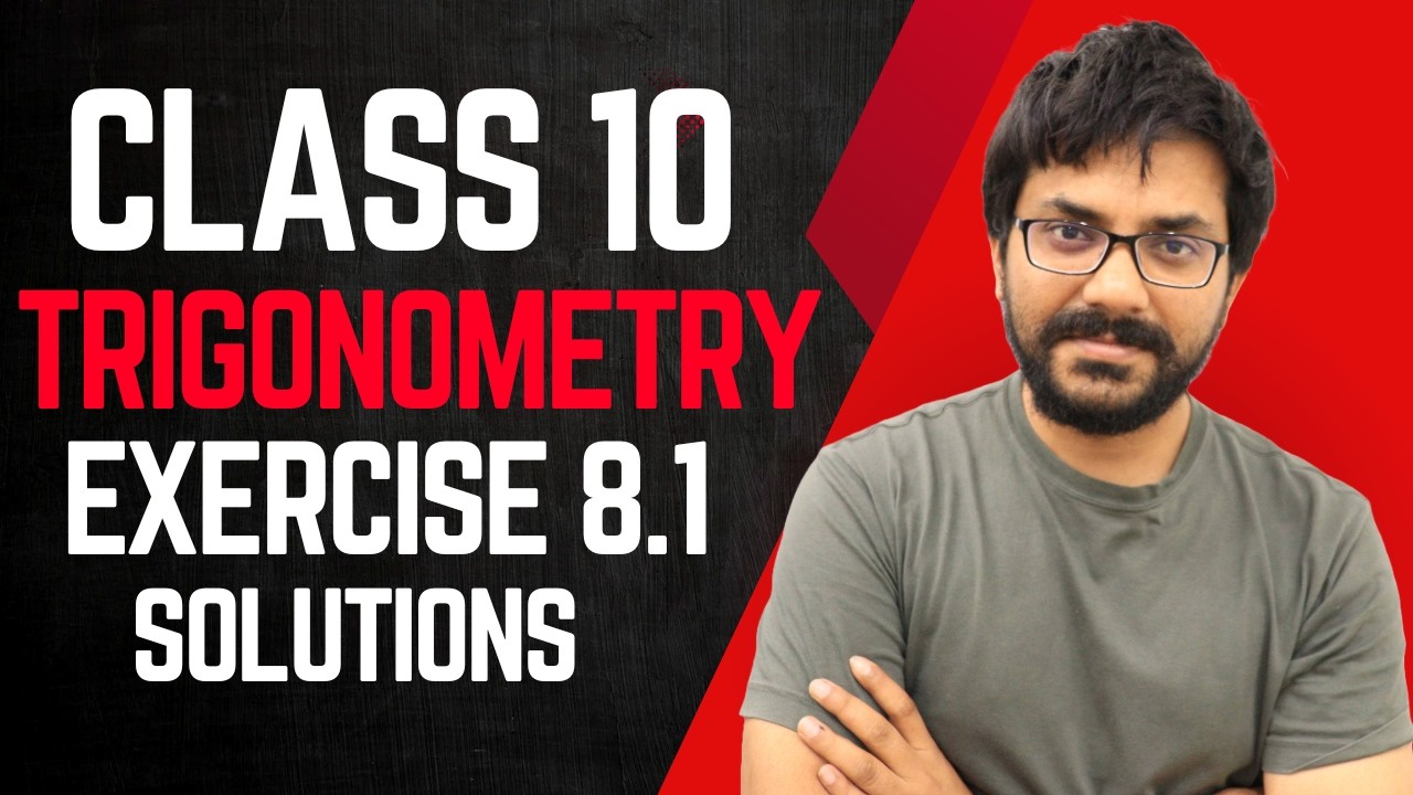 Class 10 Maths | Chapter 8 Trigonometry | NCERT Exercise 8.1 Solutions | CBSE New Syllabus