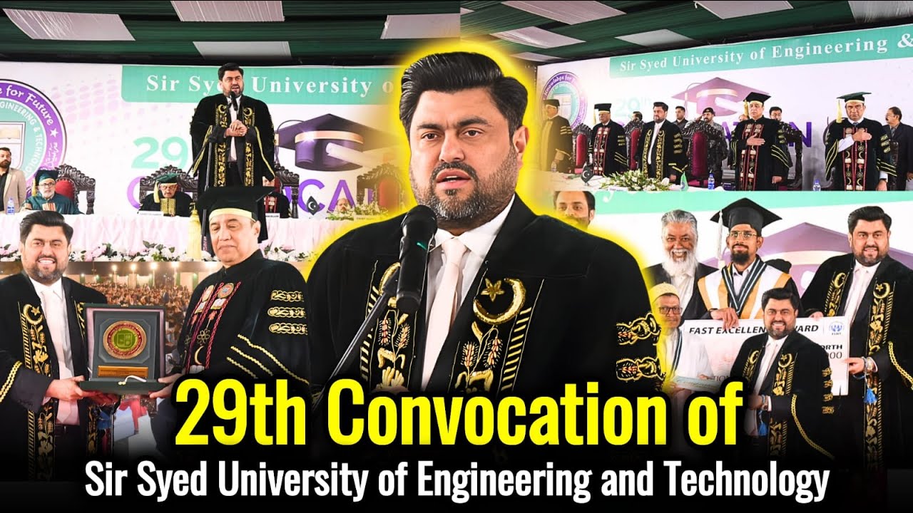 Governor Sindh Kamran Tessori ki Sir Syed University ke 29th Convocation mein Shirkat
