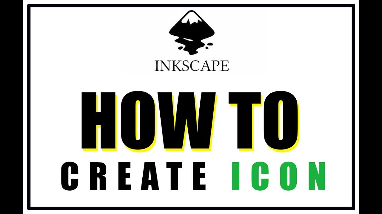Creating Vector Icons with Inkscape /Inkscape Tutorial /flat icon