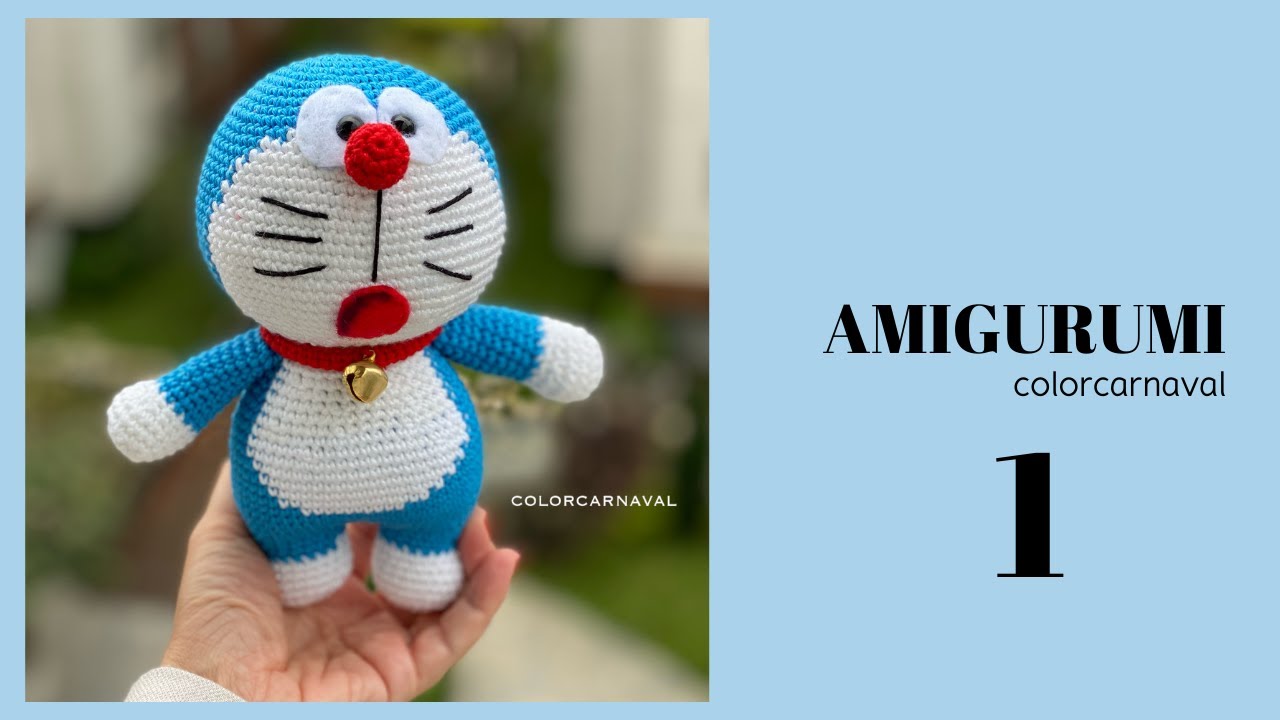 Örgü Oyuncak Doremon | Crochet Amigurumi Doraemon  1