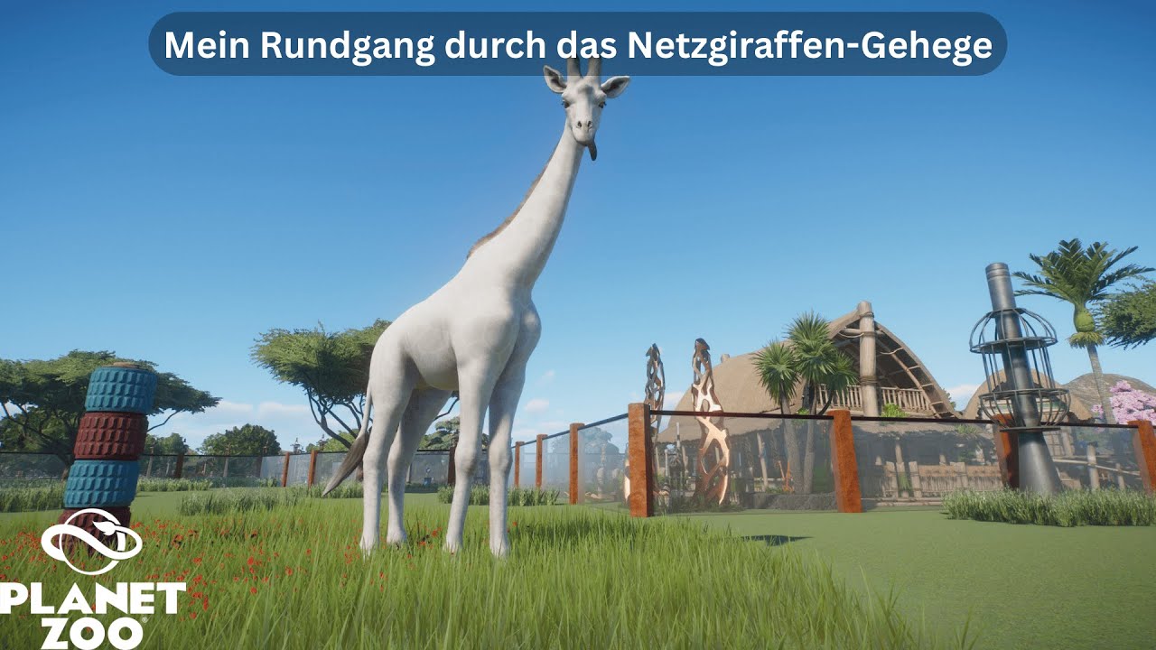 Mein Rundgang durch das Netzgiraffen-Gehege | Planet Zoo