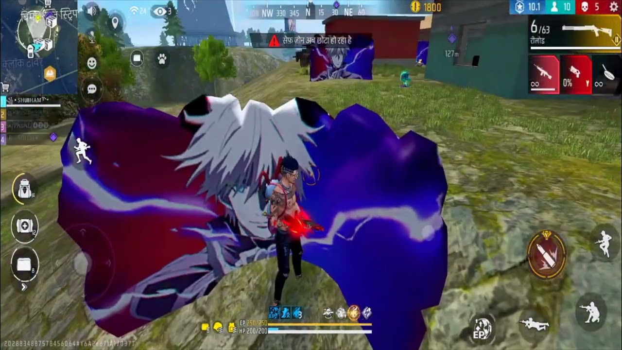 7 kills 💪 M249+M1014 99% Headshot Rate ⚡|squad vs squad Full Gameplay | Free Fire  