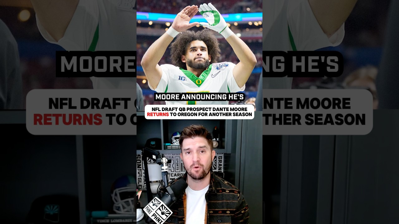 BREAKING: QB Dante Moore NOT Entering NFL Draft Returning to Oregon 🤯