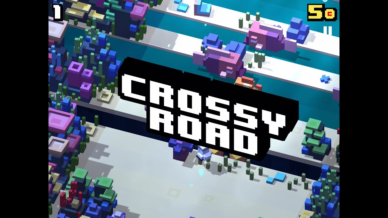 Crossy Road Playthrough Ep. 6 - (Ocean) Scuba Chicken