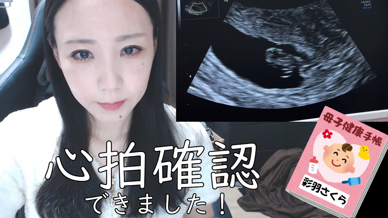 【妊娠７週５日】心拍確認できました！【エコー動画】