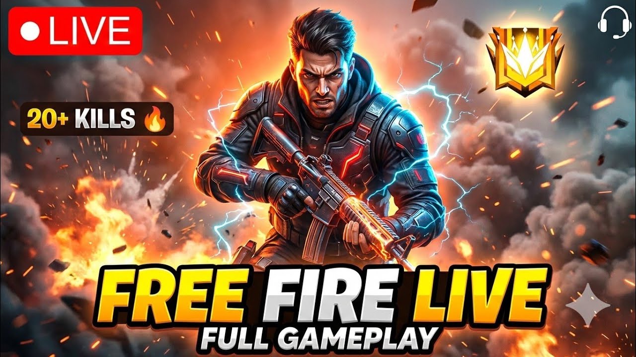 Free Fire Rank Push Live 🔥 Real Gameplay #livestream #freefire #shortslive