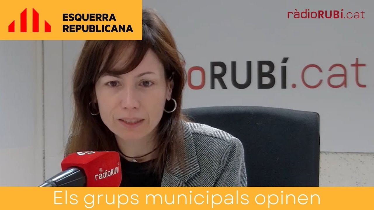 Grups Municipals Opinen. Montse Soler, portaveu d'ERC Rubí