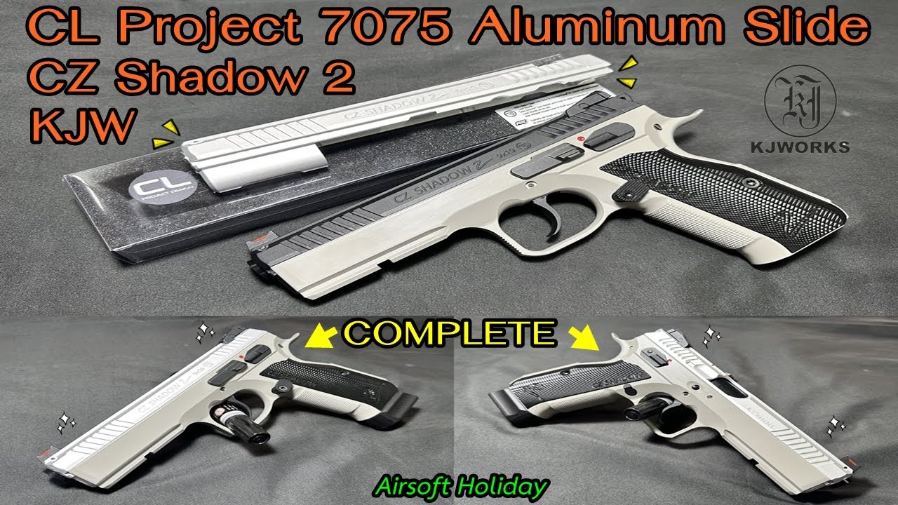 เปลี่ยนสไลด์แต่ง CL Project 7075 Aluminum (CNC) ให้ KJ Works CZ Shadow 2 งาน Licensed By ASG โคตรสวย
